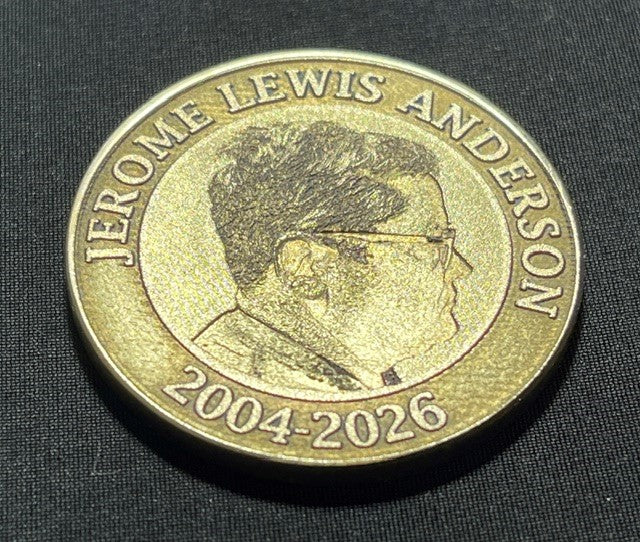Laser Engraved Challenge Commemorative Coin
