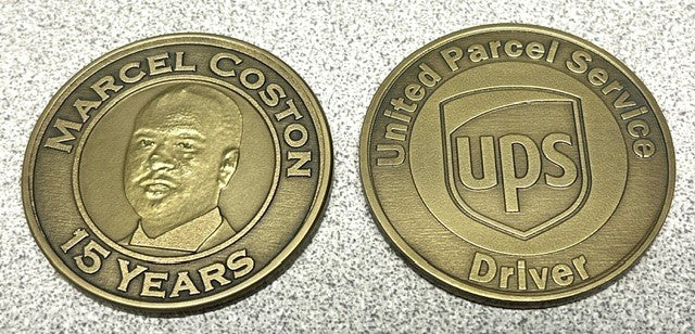 Laser Engraved Challenge Commemorative Coin
