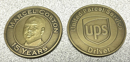 Laser Engraved Challenge Commemorative Coin