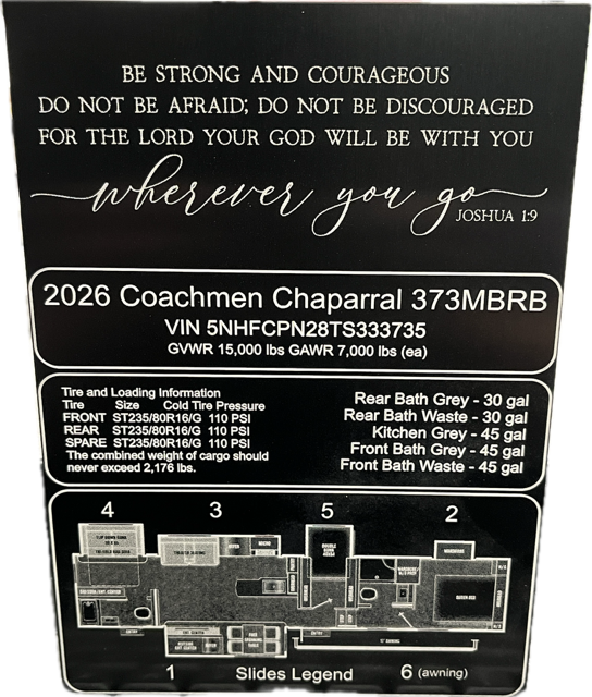 RV Placard