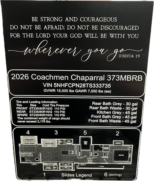 RV Placard